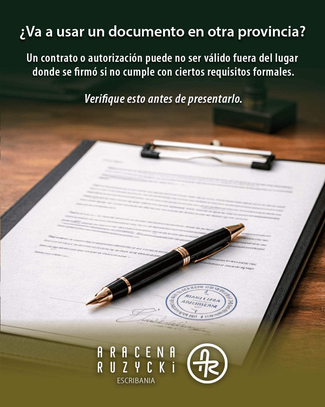 Pieza de Escribanía Aracena Ruzycki